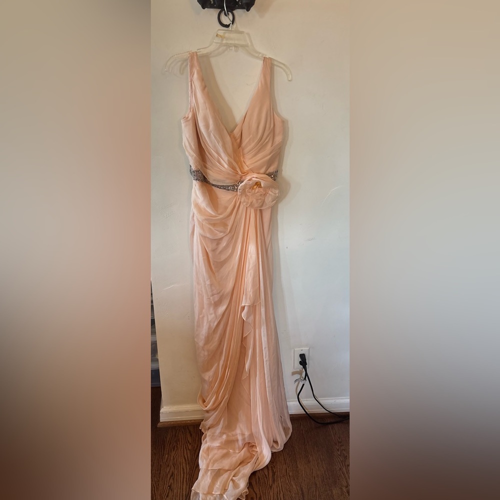 Montage by Mon Cheri Apricot Gown